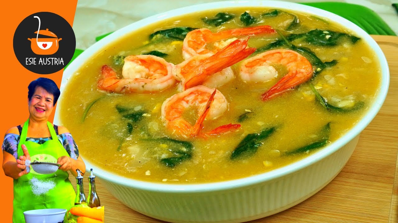 Suam na Mais | Ginisang Mais with  Pork and Shrimp | Filipino corn soup