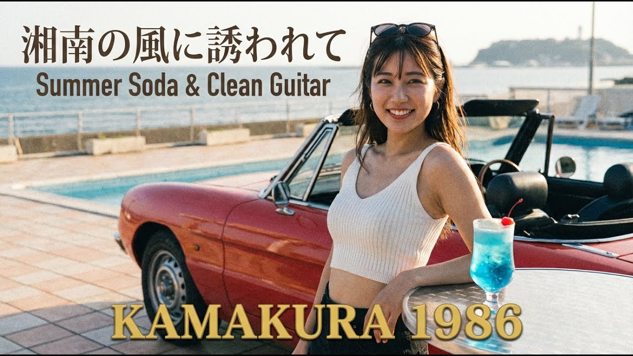 KAMAKURA 1986 | 湘南の風に誘われて Summer Soda & Clean Guitar | Japanese 1980s City Pop | Driving