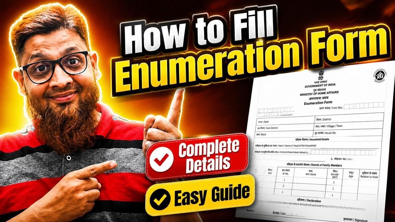 🚨Fill SIR Enumeration Form in 5 Mins! (Don't Get Deleted from Voter List) | 2026