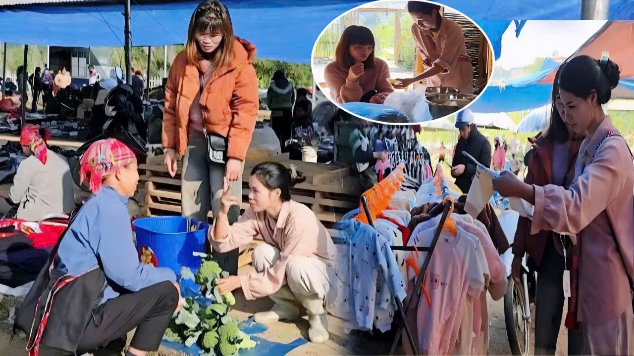 She went to the market to buy food and clothes. She treated the pregnant girl very well.