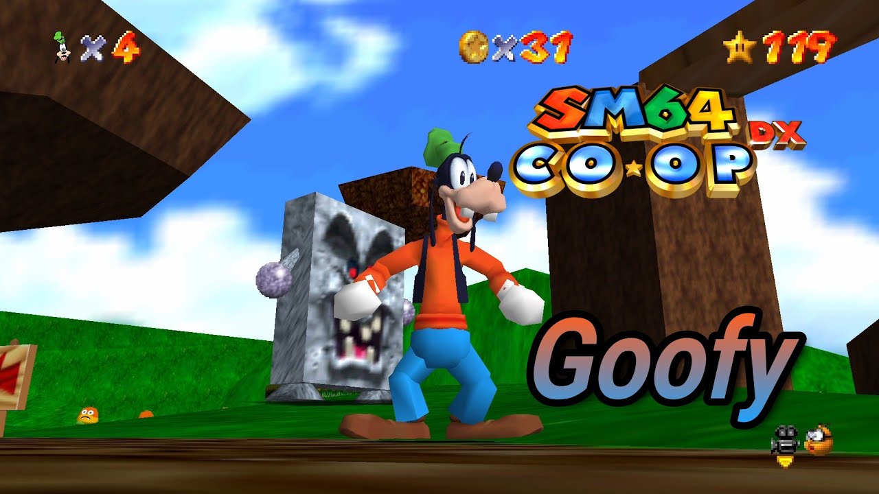 Super Mario 64 Co⭐op DX Goofy - Roll The Dice - PC PORT