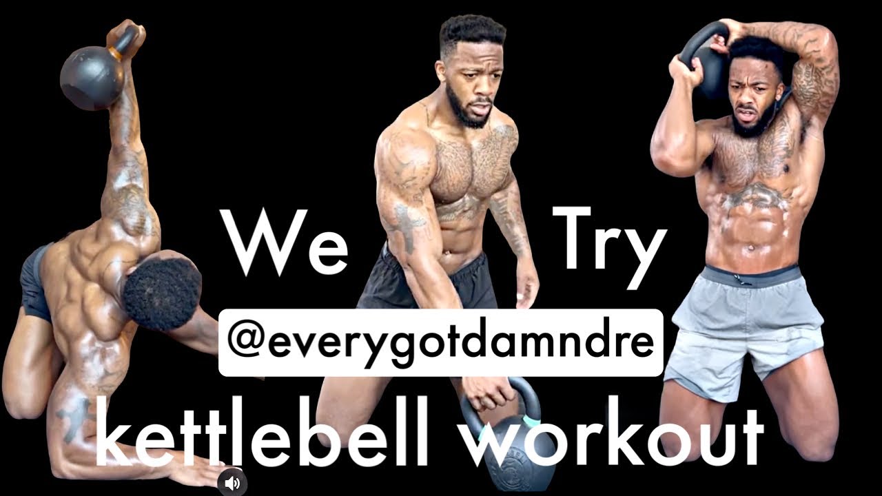 adriell mayes follow along kettlebell workout // i tried everygotdamndre workout // Joe Rogan reacts