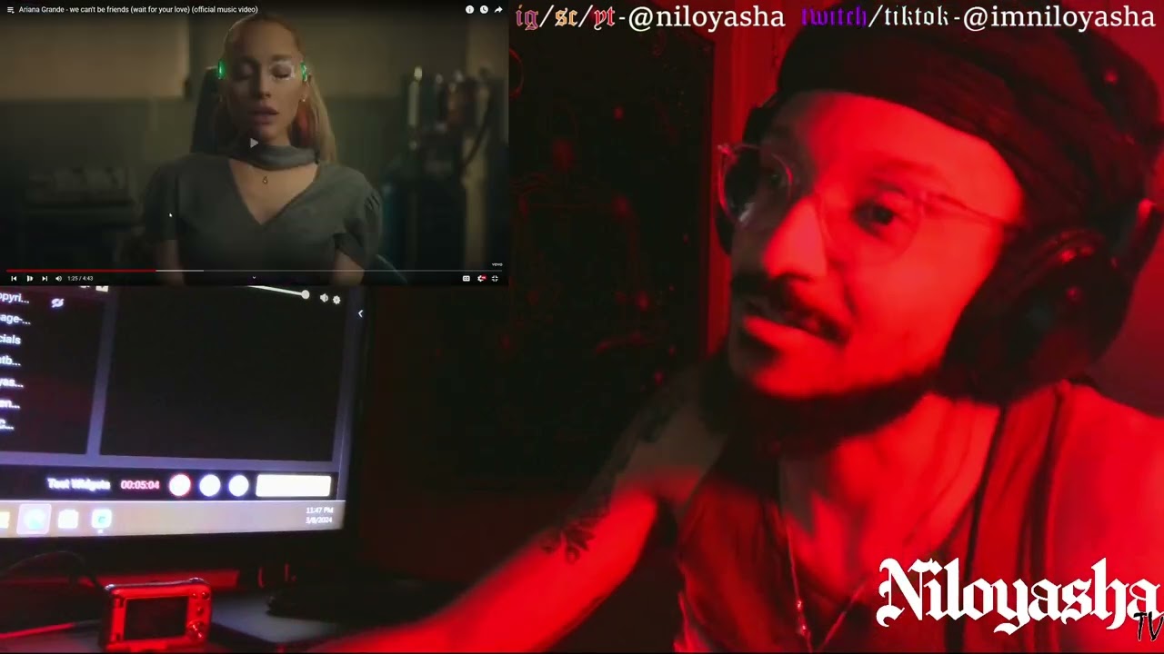 Ariana Grande - we can't be friends (wait for your love) 🌻 / REACTION / NiloyashaTV