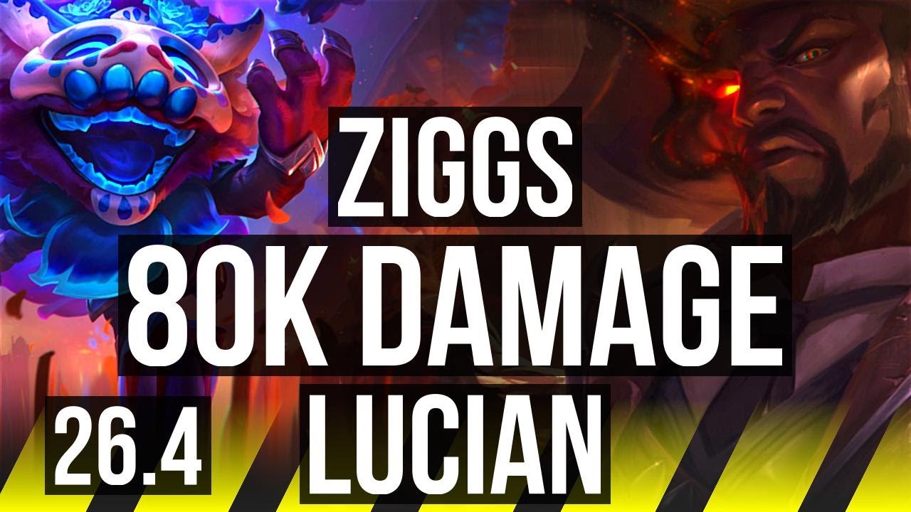 ZIGGS & Ashe vs LUCIAN & Nami (ADC) | 80K damage | EUW Master | 26.4