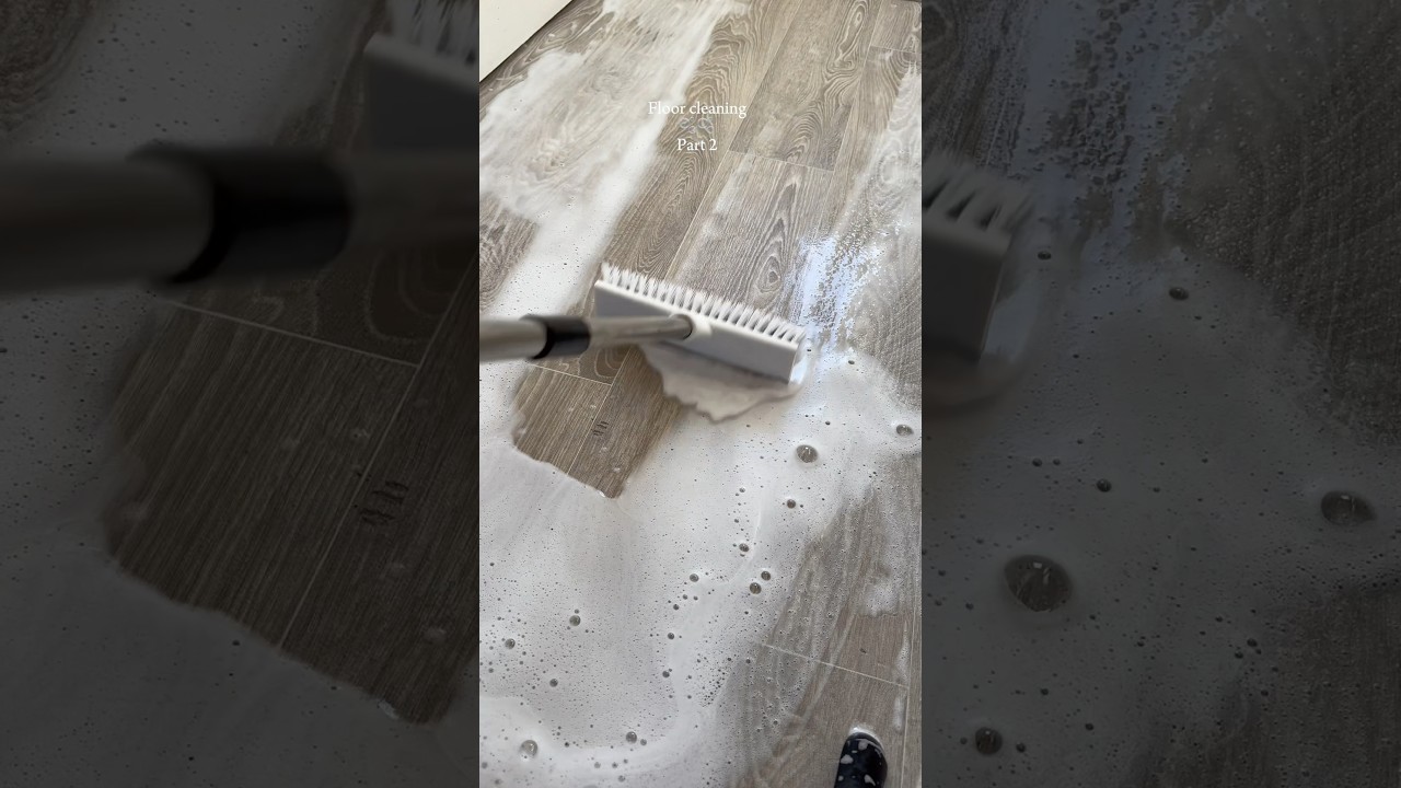 Floor cleaning part 2 🫧 #cleantok #cleaning #floorclean #mop #mopping #asmr #sudsy #suds #viral #fy