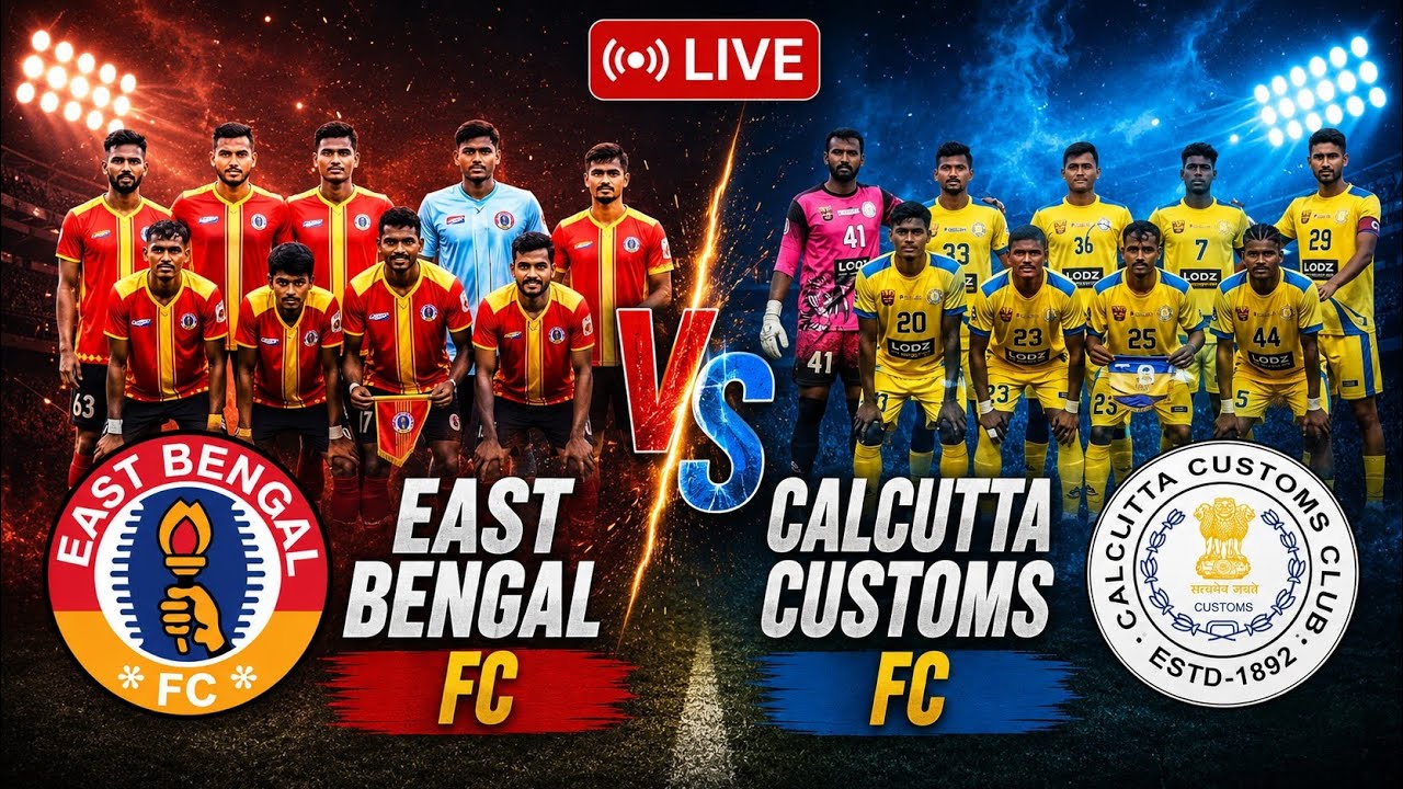 EAST BENGAL FC (2-0) CALCUTTA CUSTOMS FC | Calcutta Football League 2026 Live #eastbengalfc#rajibjr.