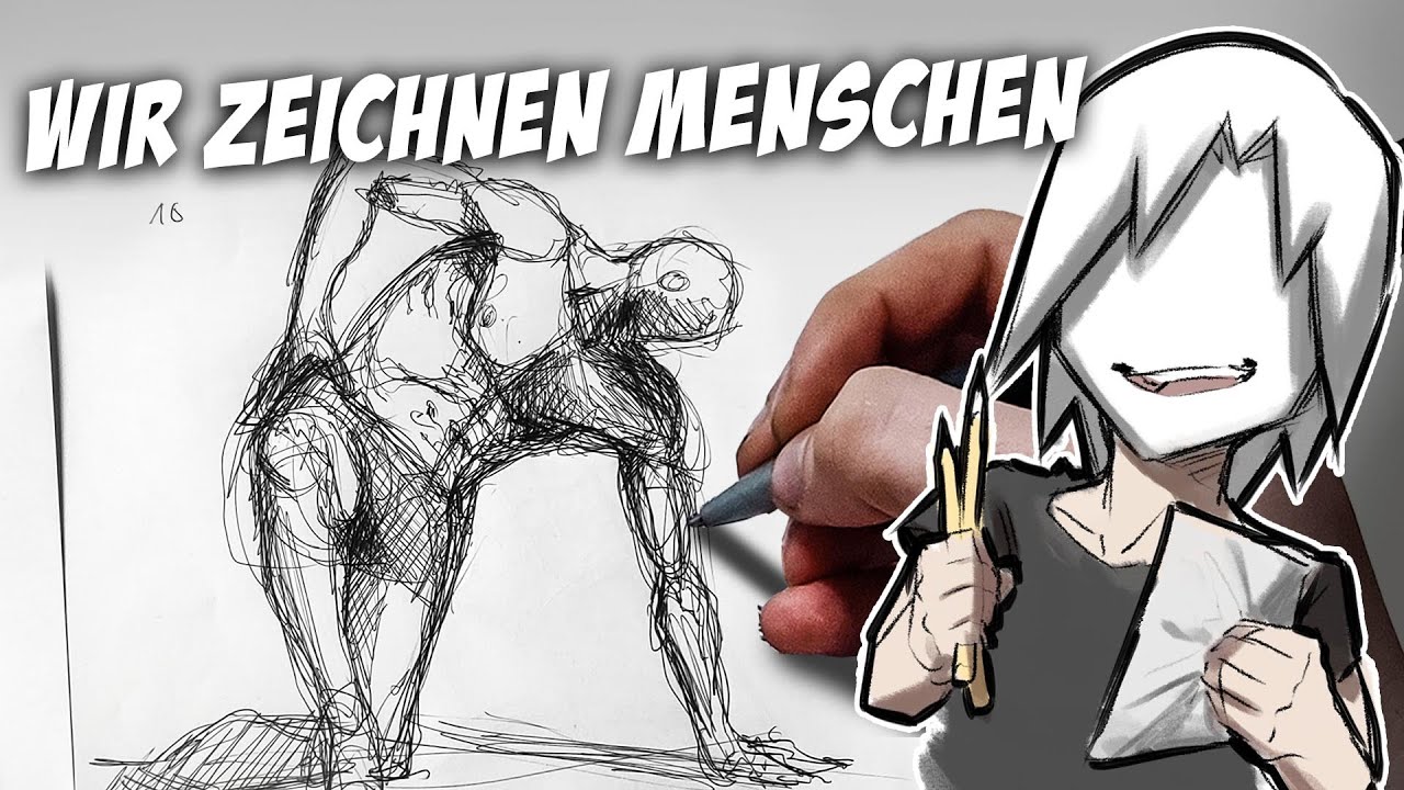 Wir üben Menschen zeichnen! 🎨 | LifeDrawing | Drawinglikeasir