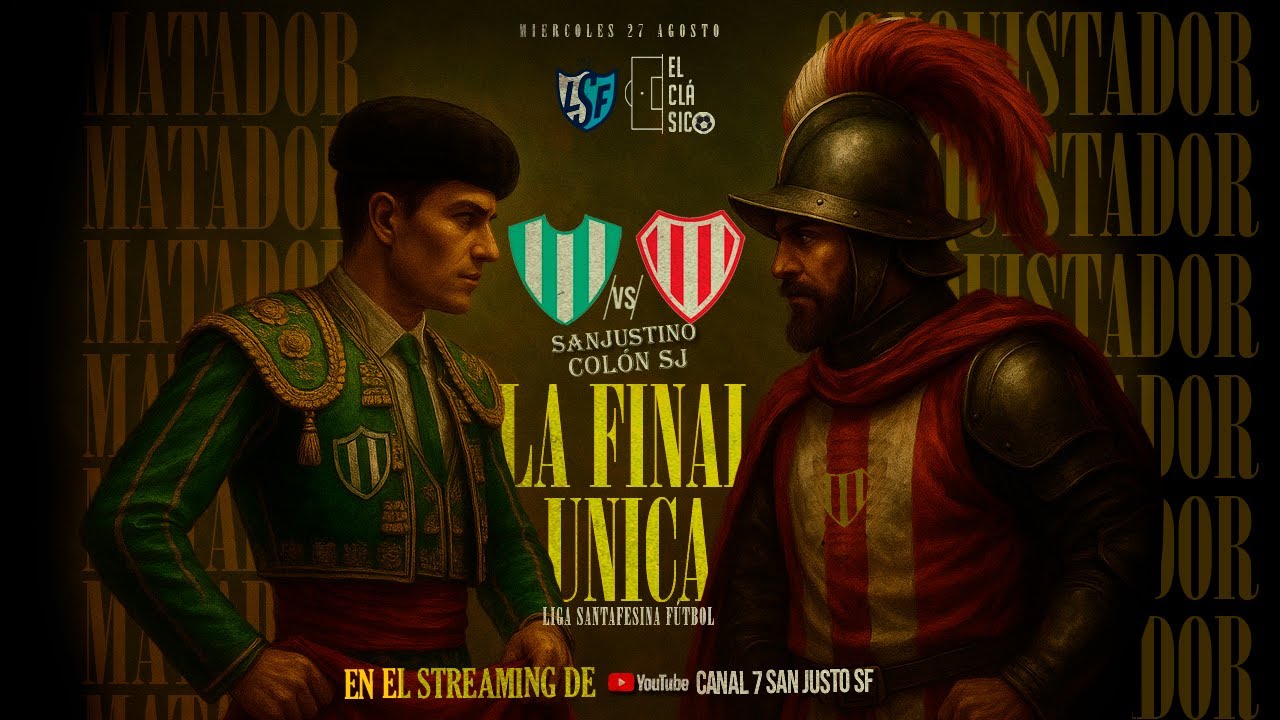 ⚽ 🏆LA FINAL ÚNICA 🟢⚪SANJUSTINO vs 🔴⚪ COLÓN SJ - Liga Santafesina - Torneo Apertura EN VIVO
