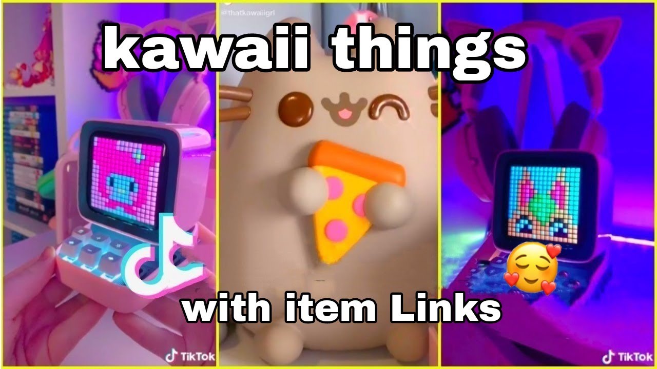 tiktok kawaii things you should buy ( pink setup , aesthetic stuff , gaming setup ) ~ part 1