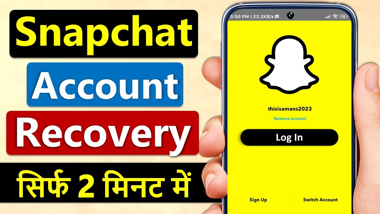 How to recover snapchat account | purana snapchat account wapas kaise laye | Old snapchat id login