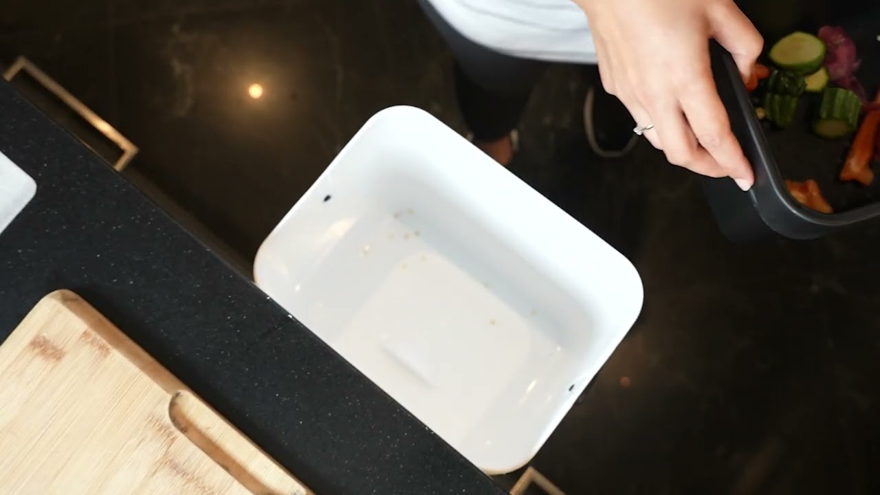 YourCasa® Biomülleimer Küche 7L mit Halterung, Sieb und Deckel