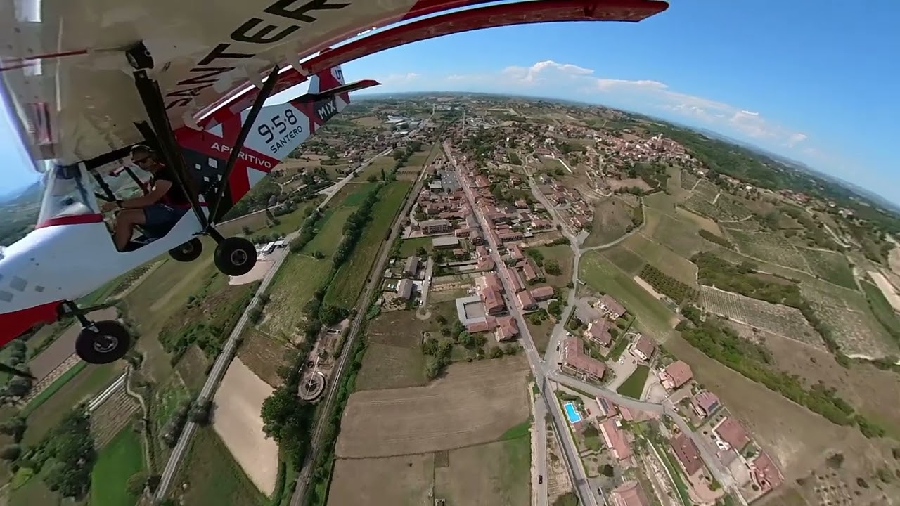 In volo senza le porte del mio aereo Ultraleggero Savannah