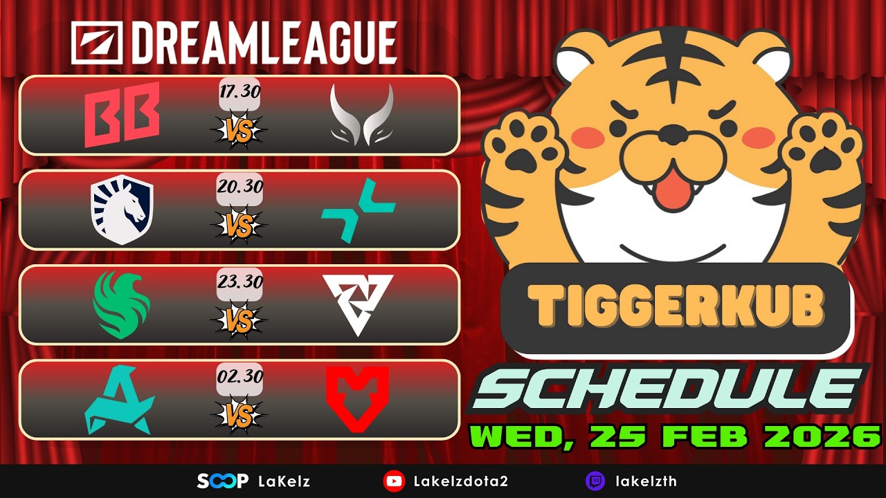 🔴LIVE 🏹[Feed] DreamLeague S28: Group Stage 2 - Day 5 (Bo3): !tipme โดเนทขึ้นจอ