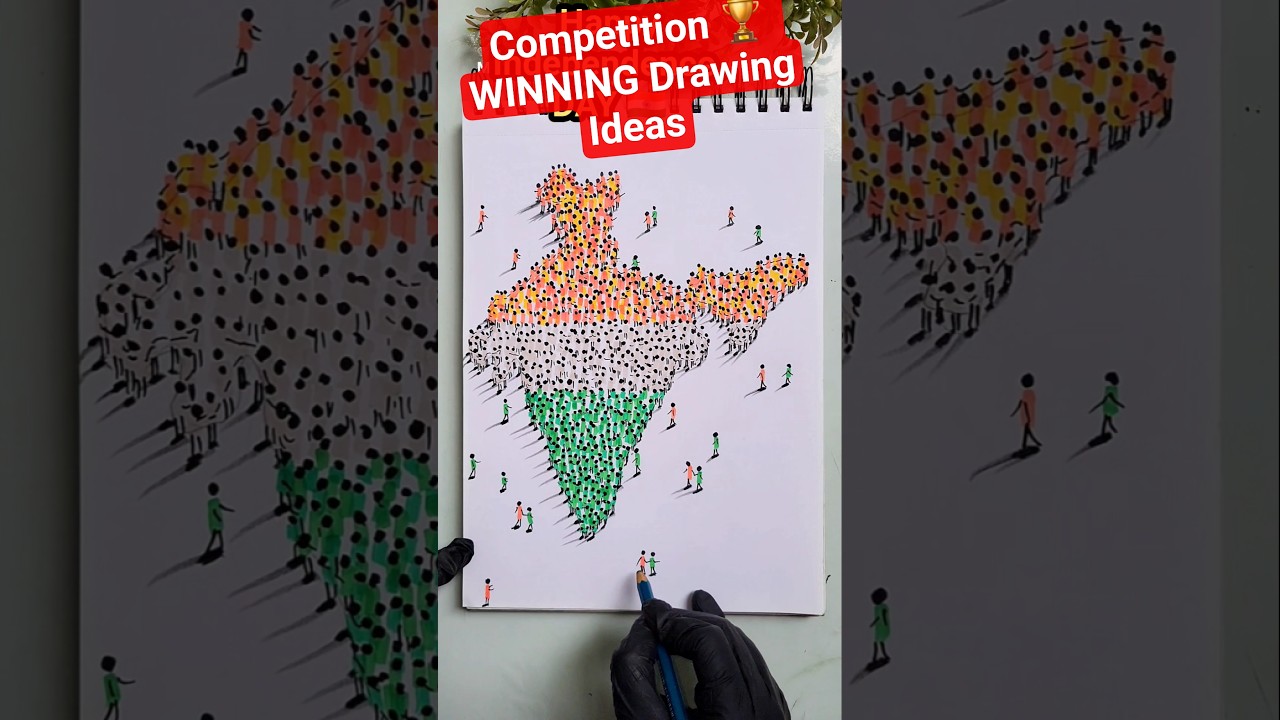 ❤️🇮🇳 Independence Day Drawing Ideas #art #drawing #trending #shortsfeed #shorts #youtubeshorts