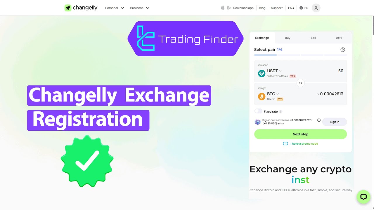 ✨ Changelly Exchange Registration 2025 [Crypto Trading Account in 5 Minutes] - [TradingFinder]