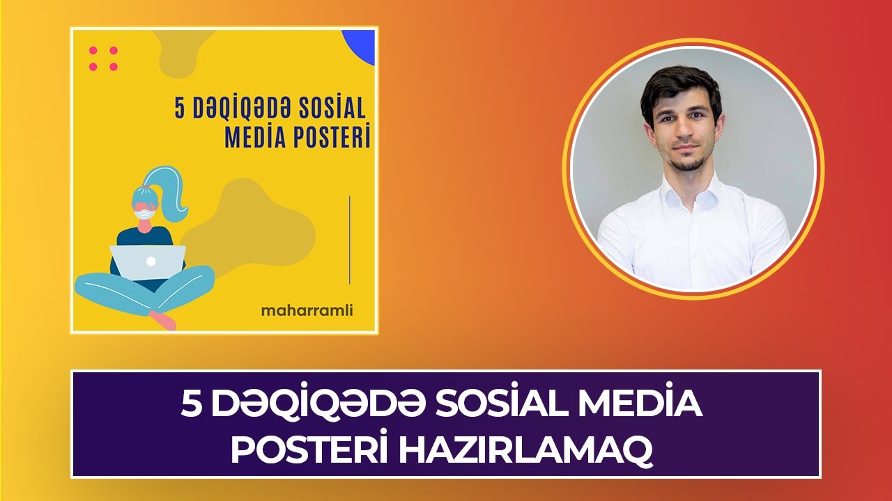 5 dəqiqədə sosial media posteri hazırlamaq - Crello