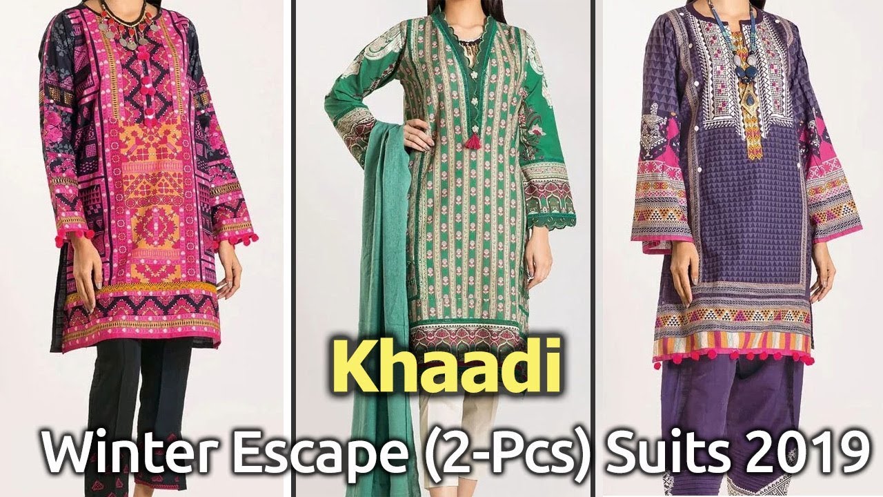 New KHAADI WINTER ESCAPE (2 PCS) Dresses 2019 | Pakistani Winter Unstitched Stylish Suits