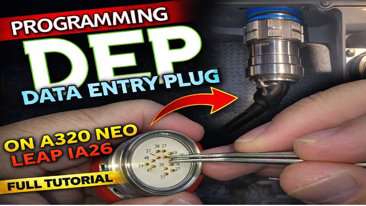 How to do DATA ENTRY PLUG PROGRAMMING OF AIRBUS A320 NEO ENGINE LEAP 126A DEP #a320 #a320neo
