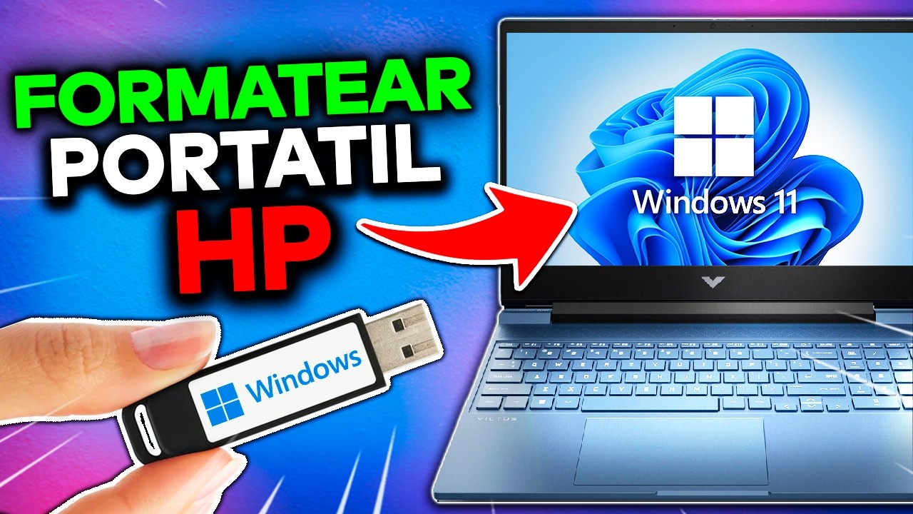 Como Formatear Una Laptop Portatil HP Con USB ✅