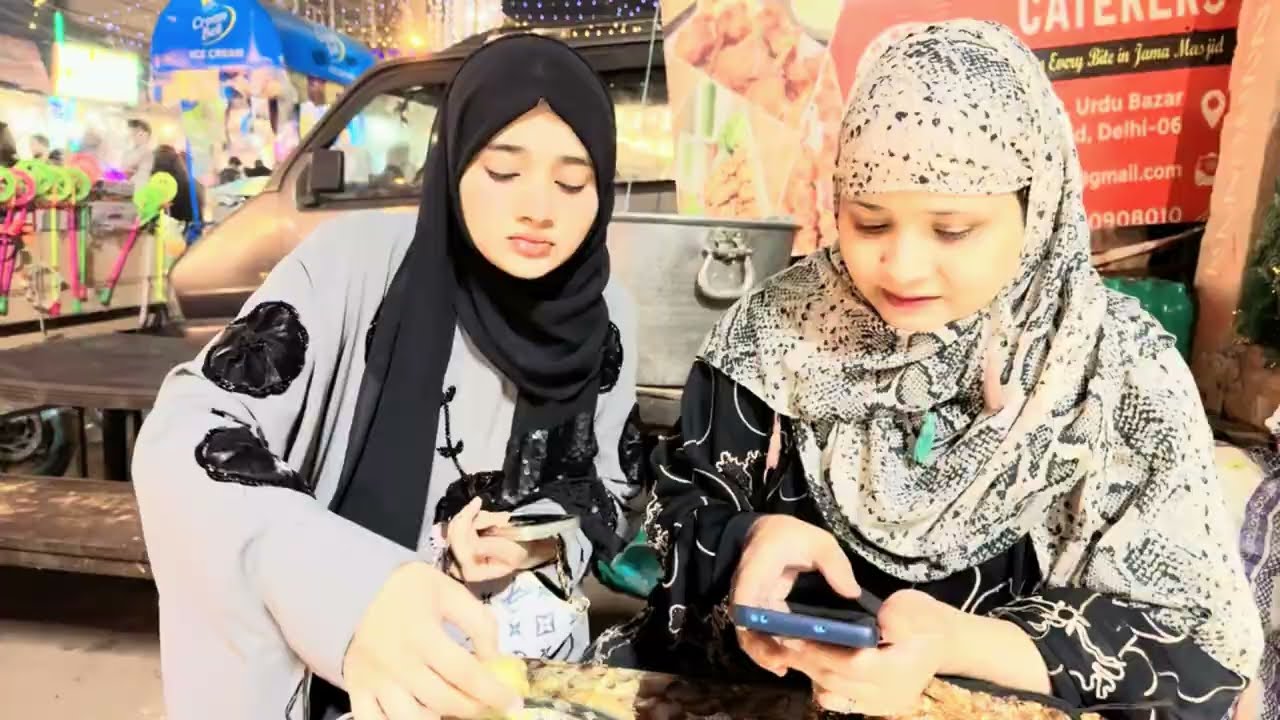 Ramzan Me First time gyi Jama masjid 🕌Korma banya testy 🤤Sehri me khaya burgers 🍔 khala bhanja bond 