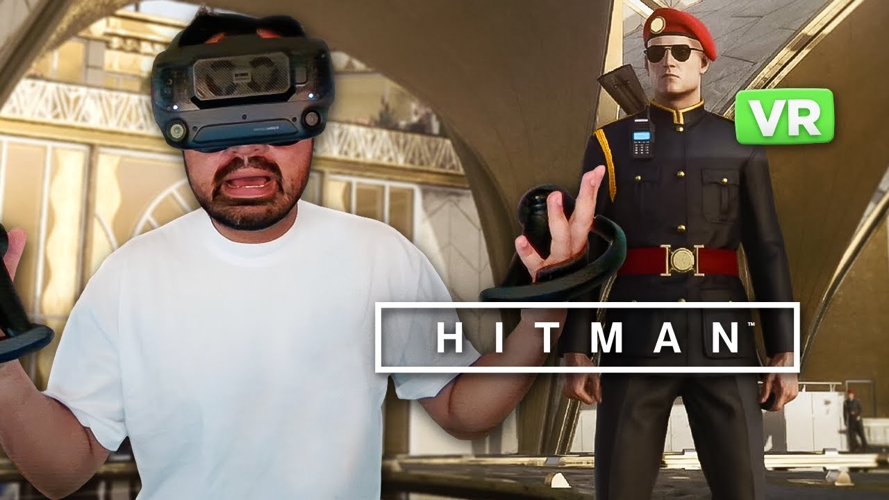 Squeex's FIRST TIME in Virtual Reality... and he almost puked (Hitman VR)
