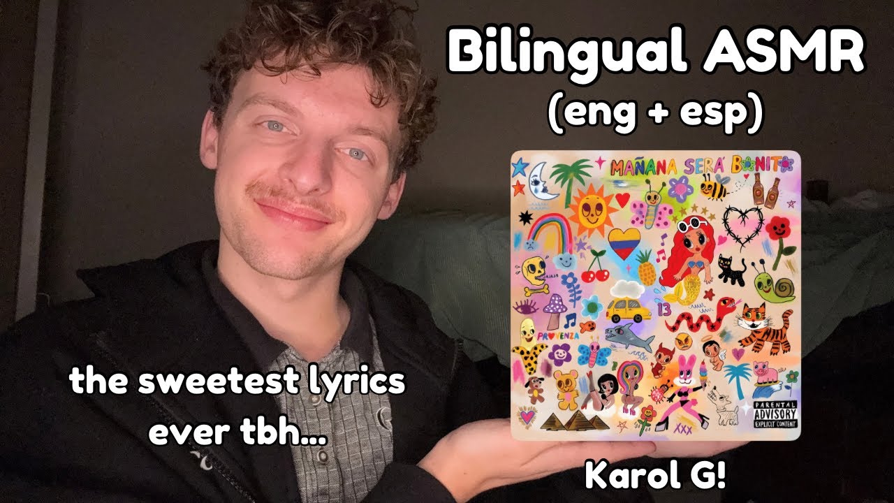 reading and translating lyrics (Spanish to English) | ASMR