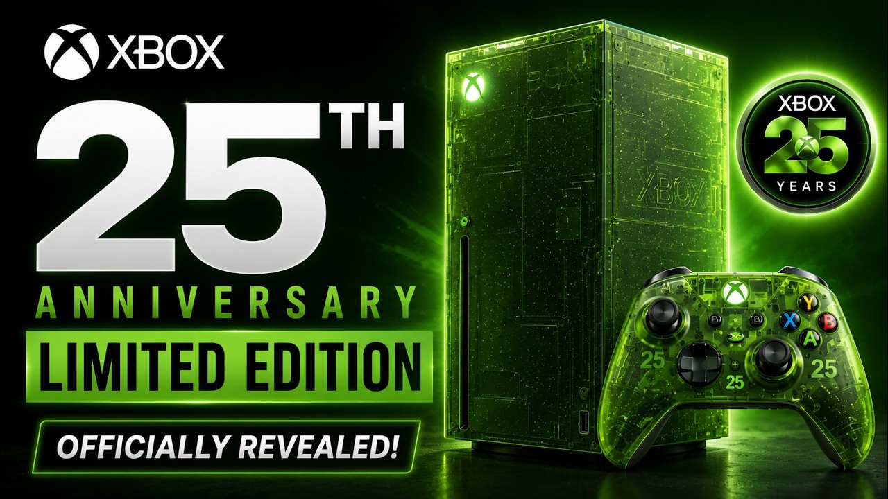 Новая лимитированная консоль Xbox Series X в честь 25-летия выглядит просто потрясающе!