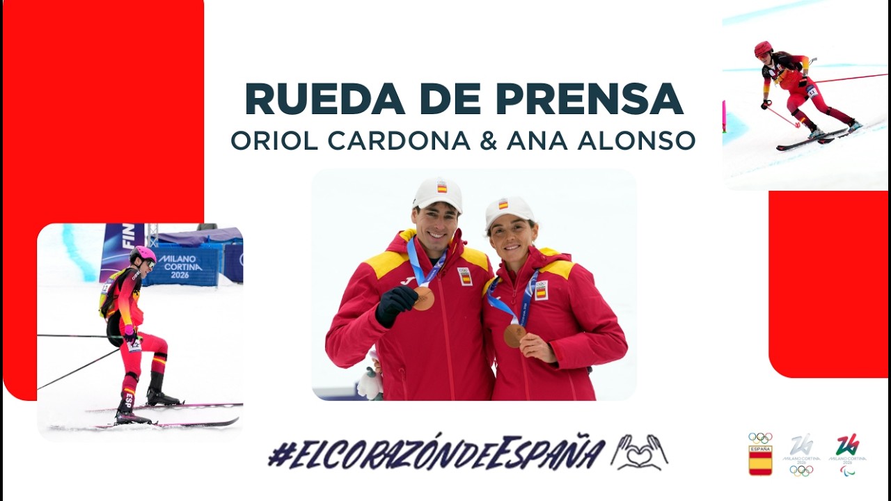 🔴​ RUEDA DE PRENSA | Oriol Cardona y Ana Alonso, medallistas en relevo mixto de esquí de montaña