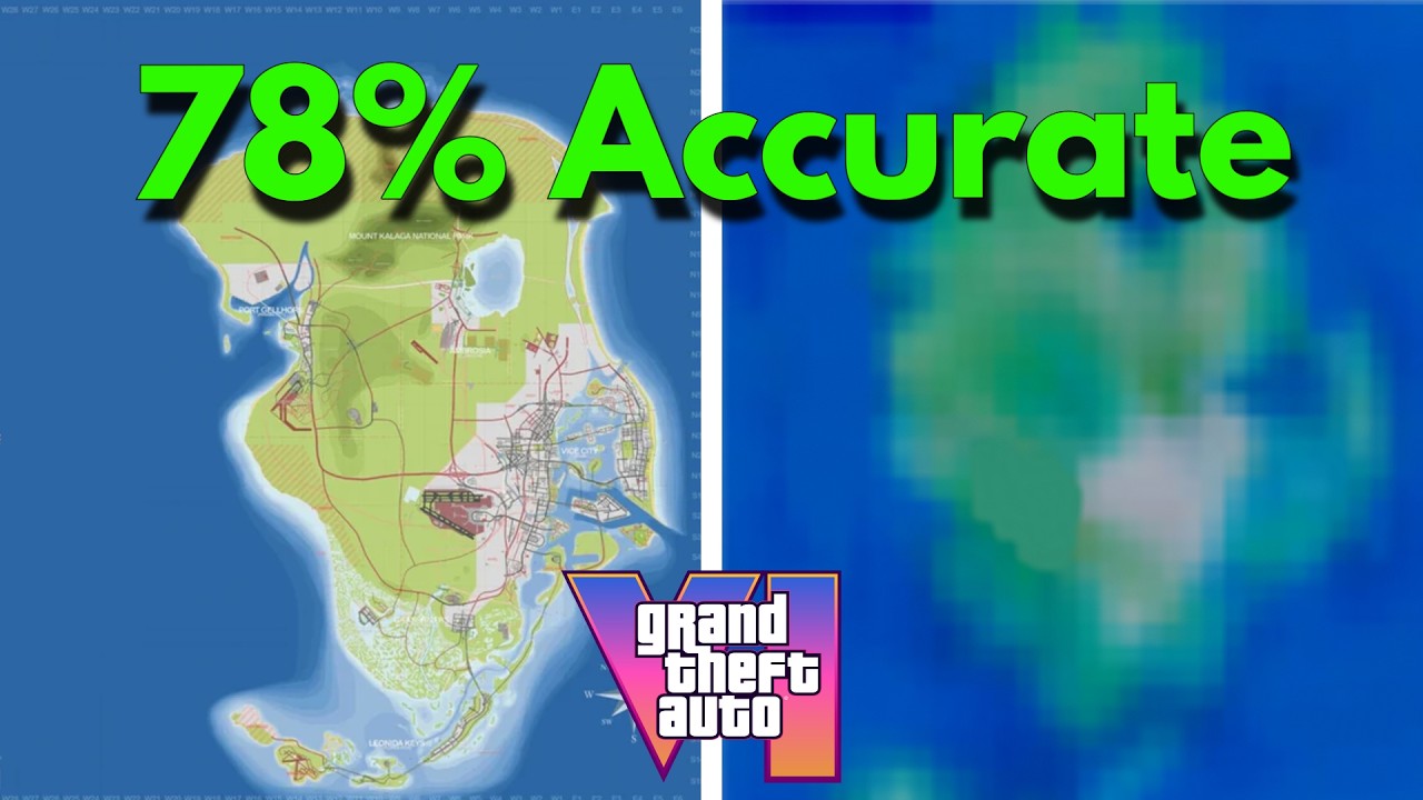 Насколько точна фанатская карта по сравнению с НОВОЙ слитой картой GTA 6?