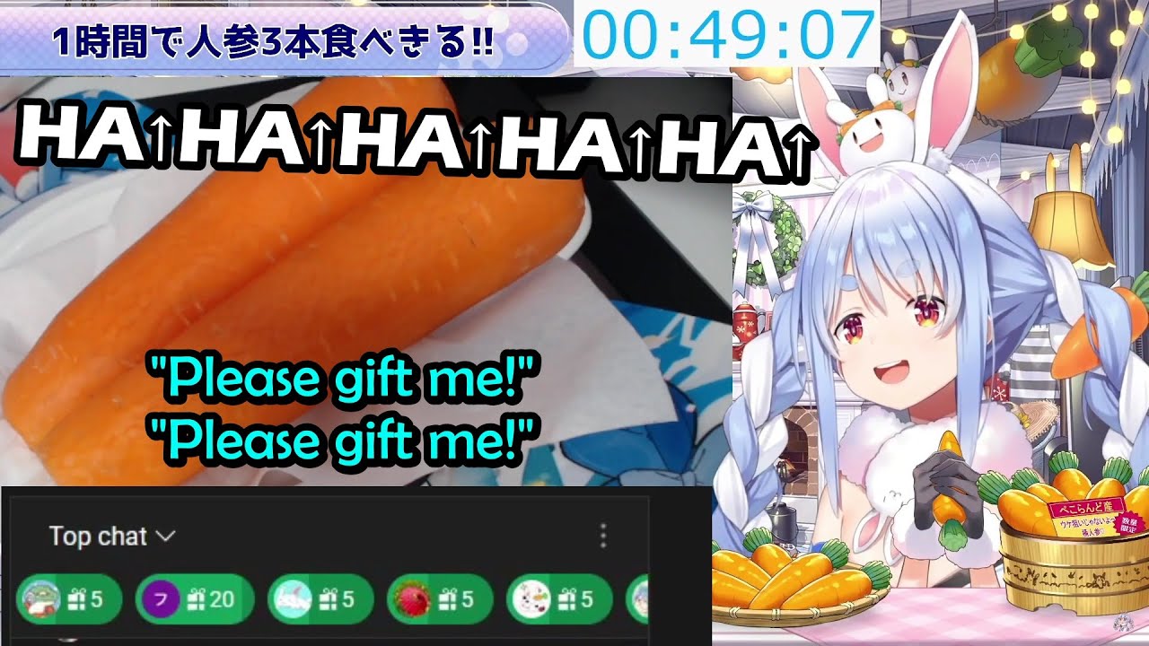 Pekora Announces Her Youtube Alpha Membership Gift & Nousagis Immediately Use it to Gift Each Other