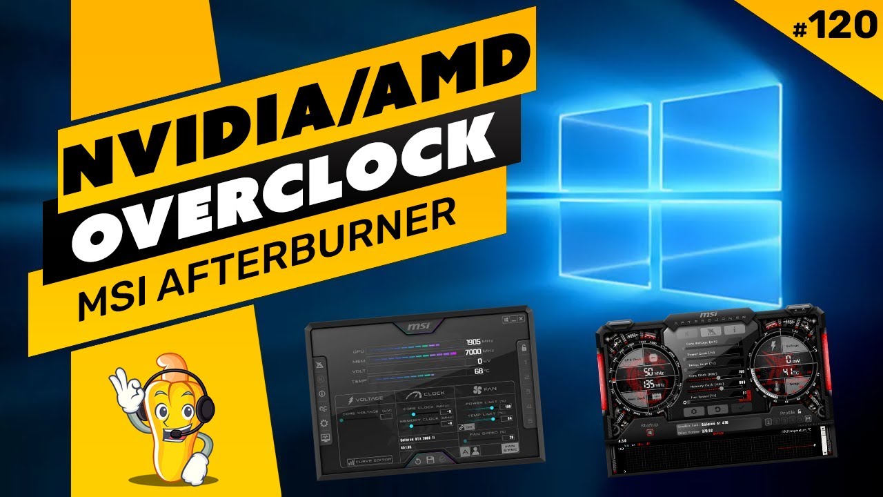 ⛏️💡 SAIBA COMO UTILIZAR O ABSOLUTE CORE CLOCK NO WINDOWS COM MSI AFTERBURNER OVERCLOCK NVIDIA E AMD