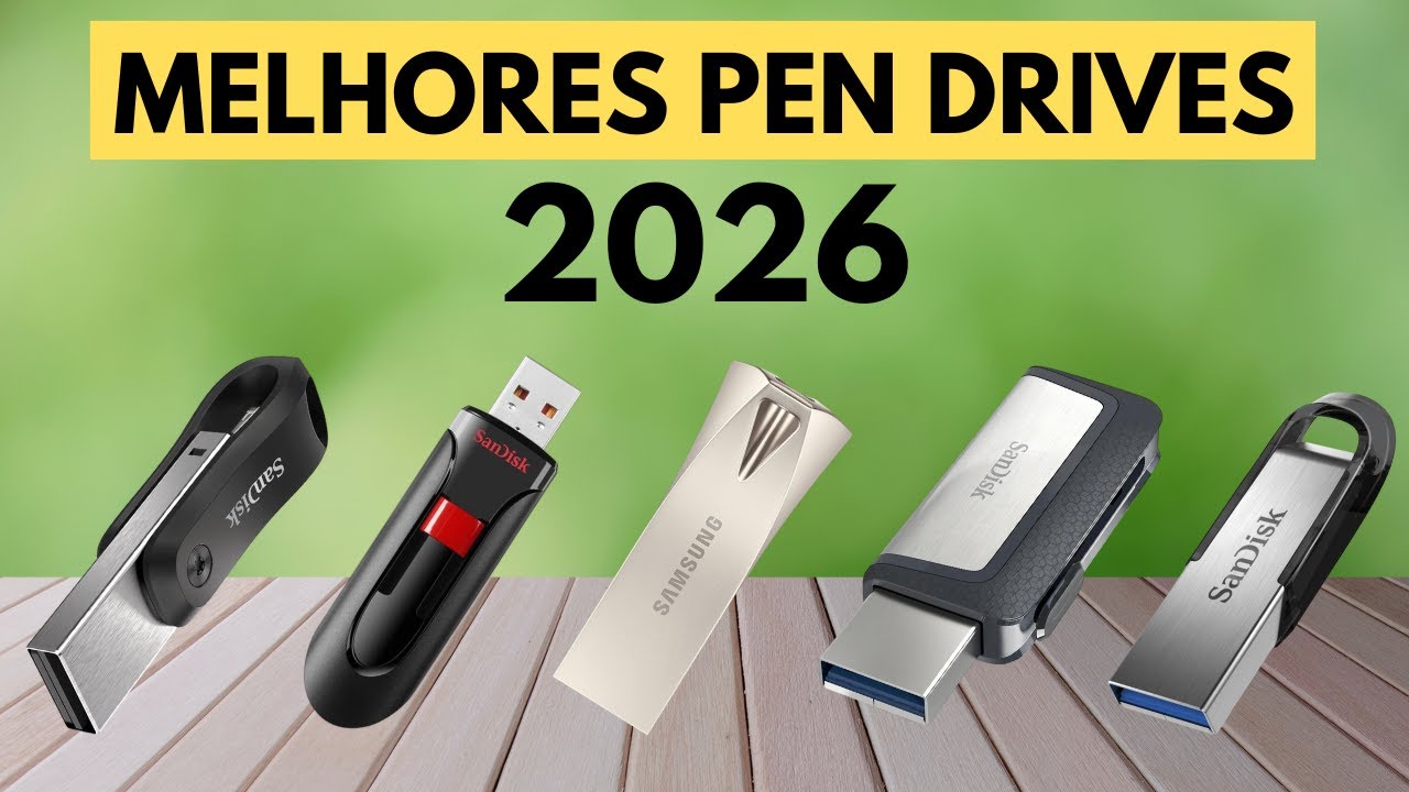 Os 5 MELHORES Pen Drives em 2026 - Guia Completo