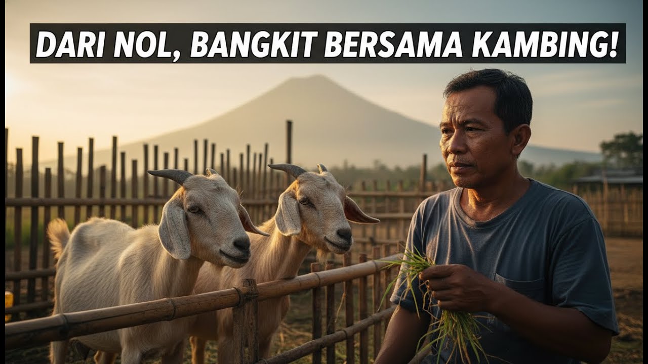 Perjuangan Hadi: Dari Buruh Serabutan, Bangkit Lewat Ternak Kambing!