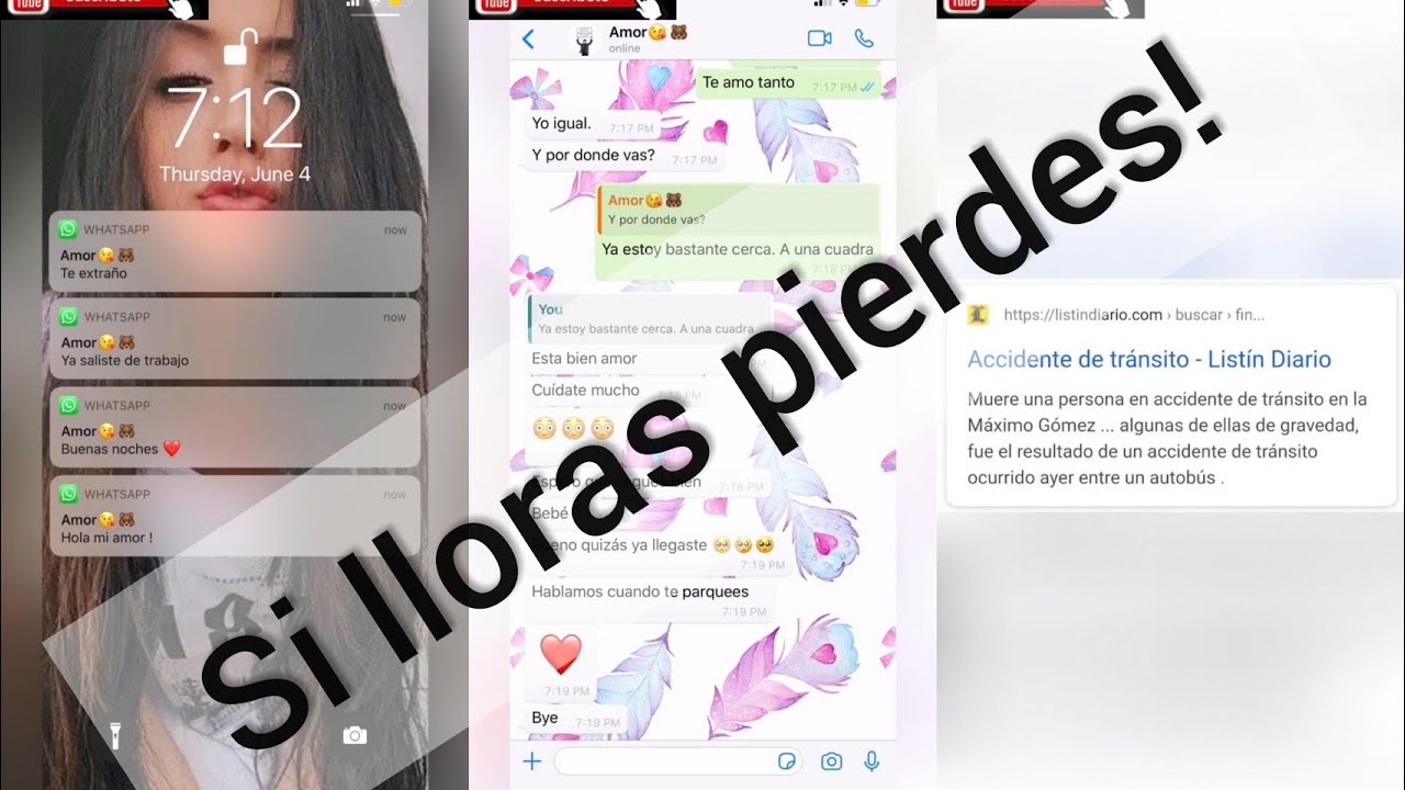La conversación más triste de *WhatsApp. 