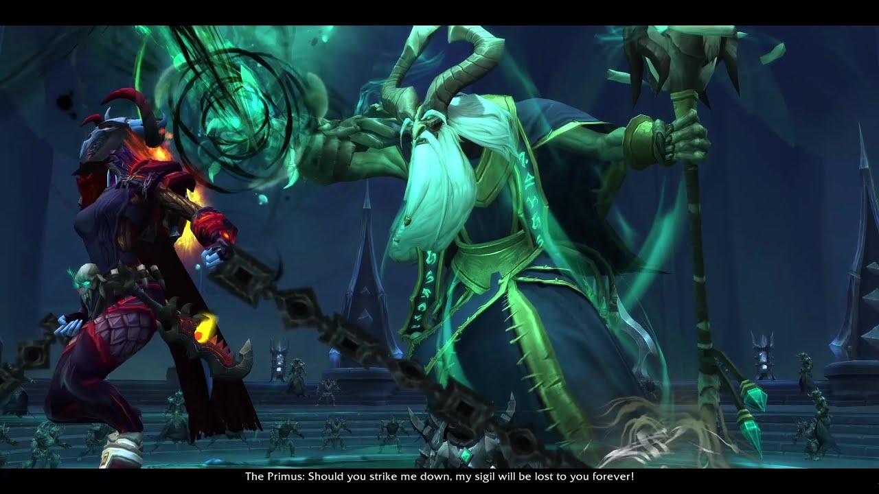 The Jailor vs Primus - 9.1 Chains of Domination , World of Warcraft Shadowlands