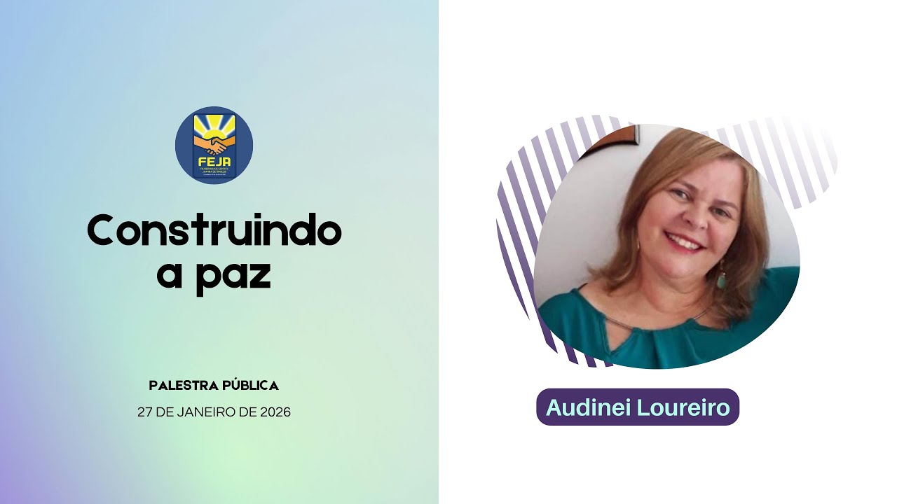 Palestra pública: Construindo a paz - Audinei Loureiro
