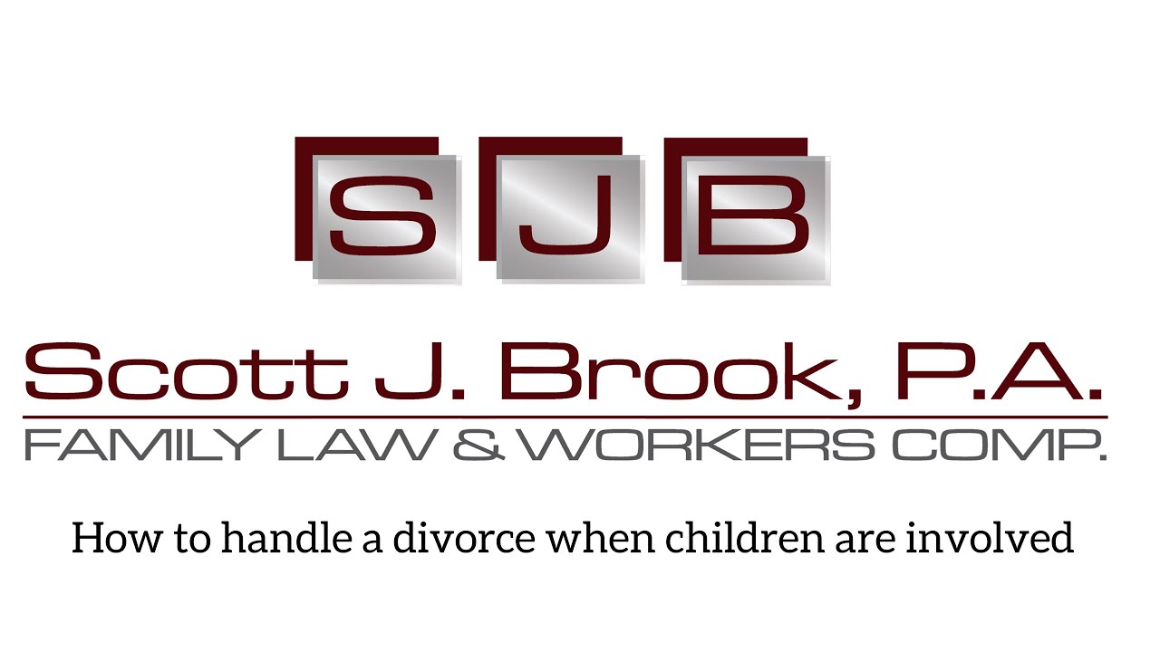 How to handle a divorce when children are involved