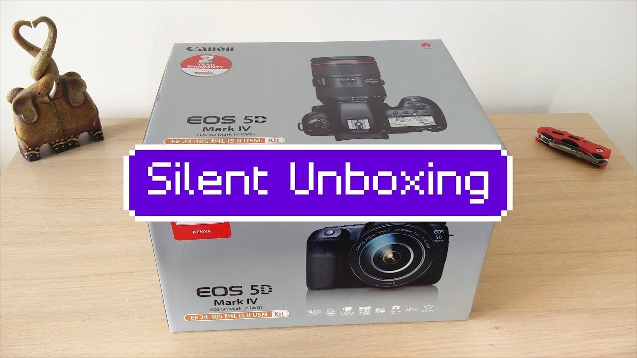 EOS 5D Mark IV Kit EF 24 105 IS II USM, Canon EOS Camera Silent Unboxing 4K