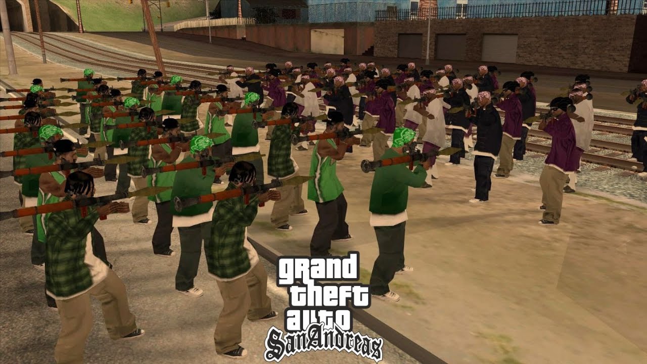 RPG BATTLE! GROVE STREET VS BALLAS GANG