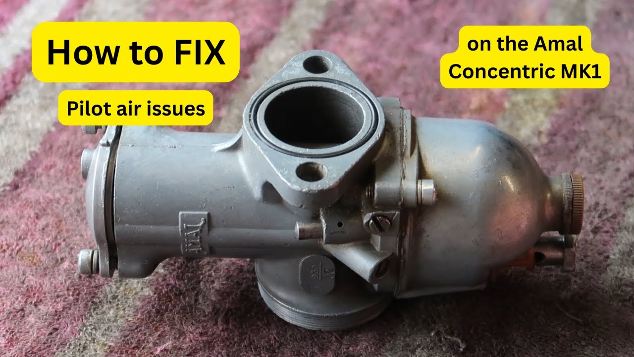 How to FIX pilot air issues on Amal concentric PERMANATLY Triumph BSA  Nor/ #Motorcycle Restoration