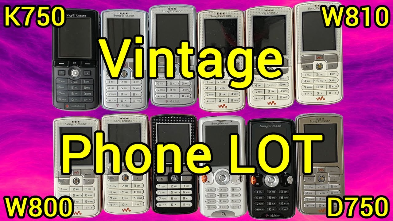 I bought 12 vintage Sony Ericsson Phones, do they still work? | W800i, W810i, K750i, D750, W700i