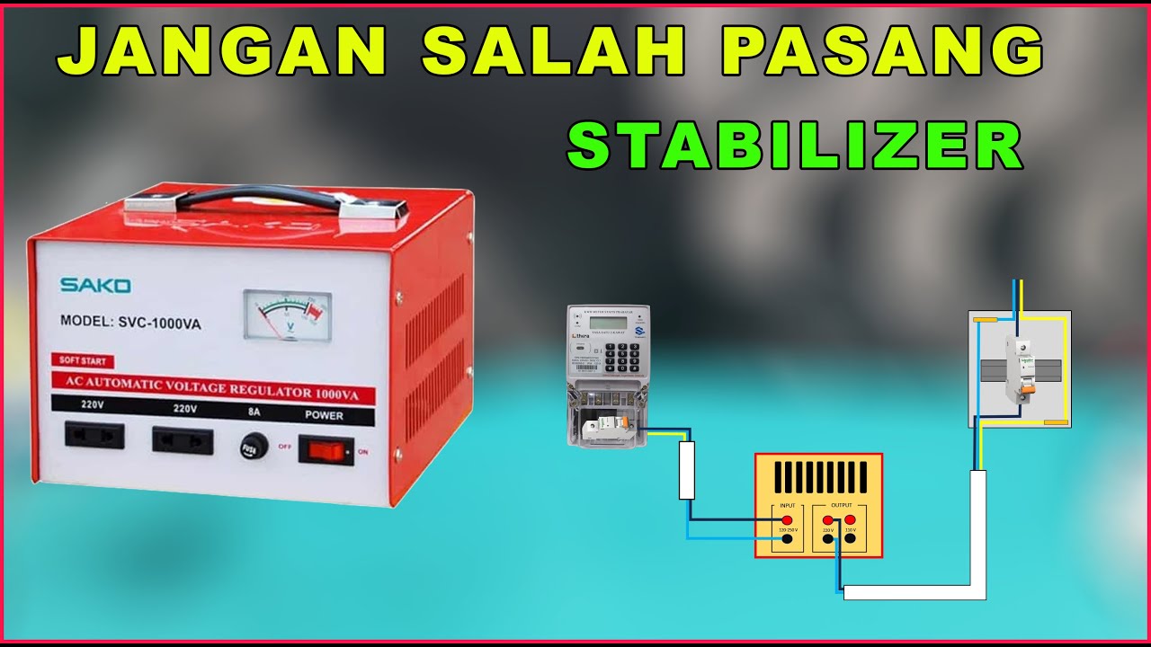 CARA PEMASANGAN KABEL STABILIZER DAN MCB GRUP INSTALASI RUMAH
