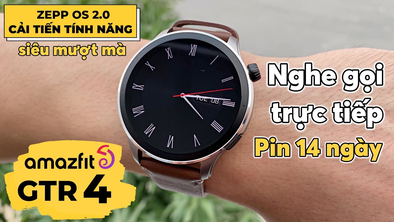 Review Chi Tiết Amazfit GTR 4 : Zepp OS 2.0 Phê Hơn | Nghe Gọi Ngon, Pin Trâu 14 Ngày !