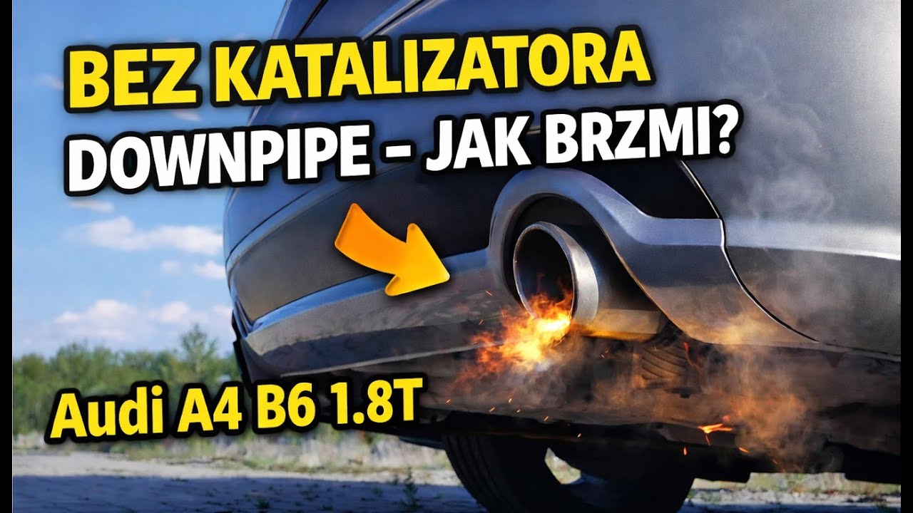 Audi A4 B6/B7 1.8T &ndash; Dźwięk wydechu po usunięciu katalizatora i montażu downpipe