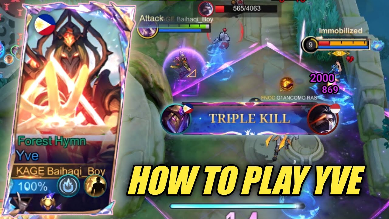 TUTORIAL, How To Play Yve and Yve Best Build 2025!! ||Mobile Legends