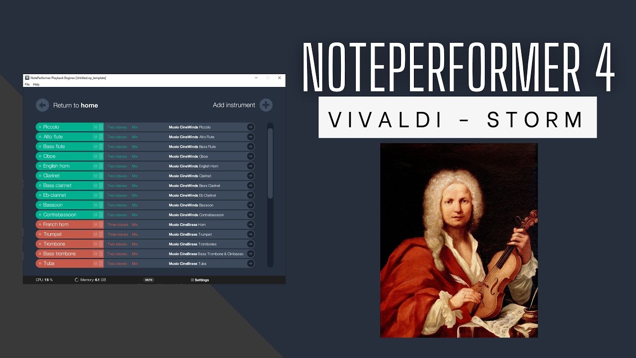 Noteperformer 4 - Vivaldi - Storm