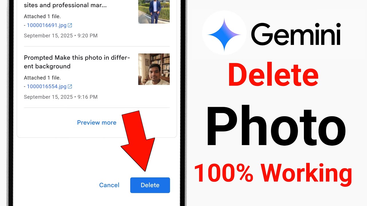 How to Delete Gemini Photo || Delete Photos From Gemini || Gemini Delete Photo History