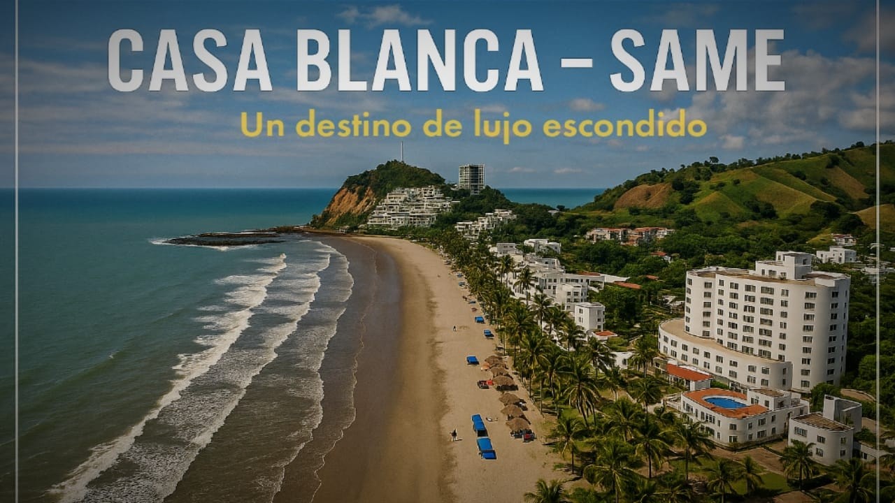 CASA BLANCA EN SAME ECUADOR ENTRE LUJO CONFORT Y NATURALEZA
