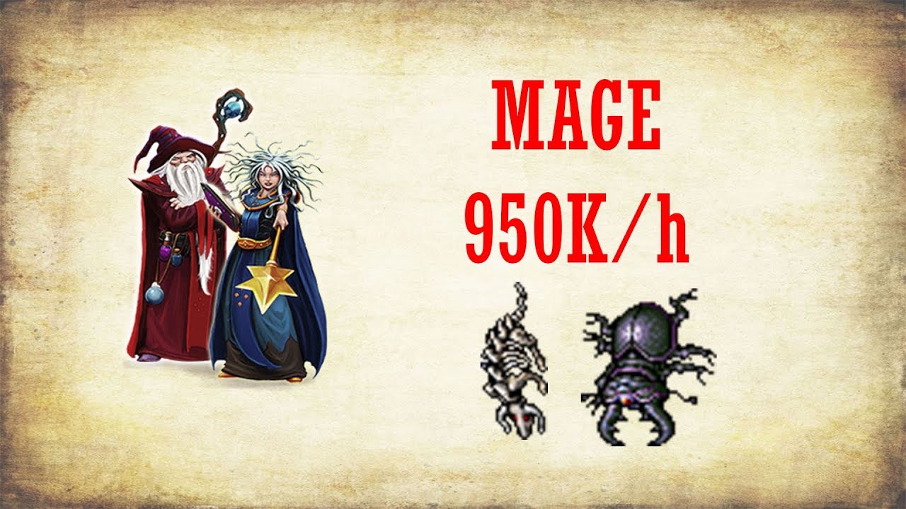Mage Rush lv 60 - 950k/h a 1kk/h!!!! (Sem boost, pouca wast) #Rush #Tibia