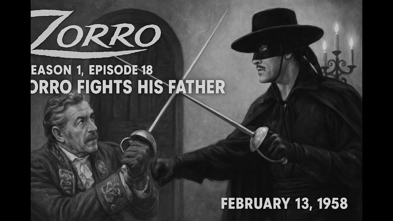 Zorro (1957)[4K]&ndash;S01E18: &ldquo;Zorro Fights His Father&rdquo; #GuyWilliams #DisneyZorro #ClassicTV #RetroTVShow